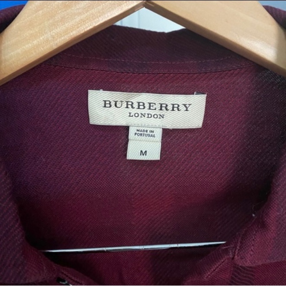 COPY - Maroon Burberry Men’s Polo